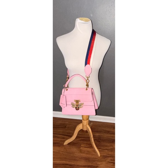 Gucci Handbags - Gucci Queen Margaret Top Handle Crossbody Bag Pink Leather With COA